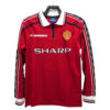 retro manchester united home full sleeves 1998 99