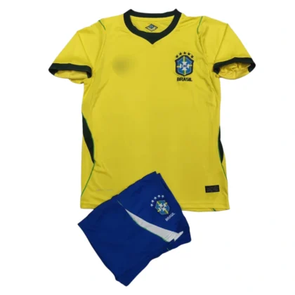 Brazil Home World Cup 2026 (First Quality Fan Version) With Shorts