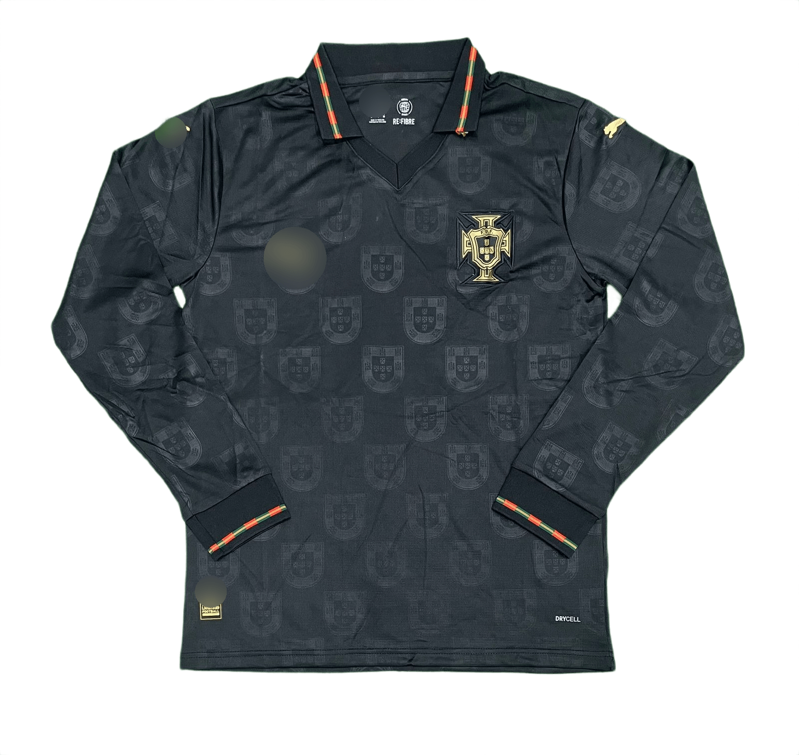 portugal eusébio black (premium fan version) portugal eusébio black full sleeves (premium fan version)