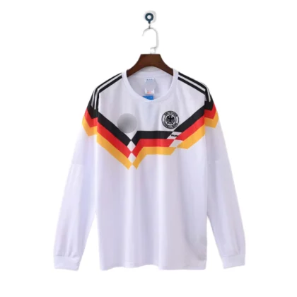 germany 1990 long sleeve home long sleeve jersey (retro fan version)
