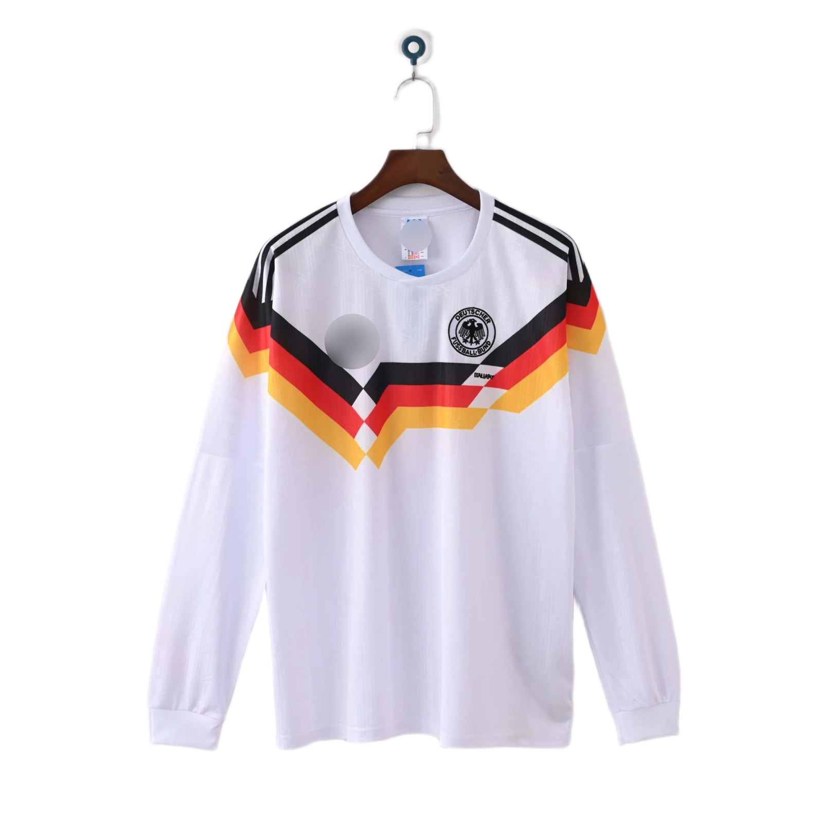 germany 1990 long sleeve home long sleeve jersey (retro fan version)