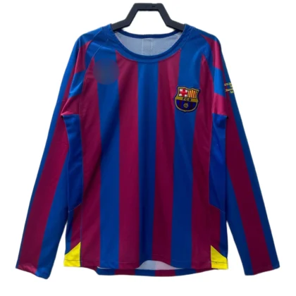 fc barcelona 2005/06 home long sleeve jersey (retro fan version)
