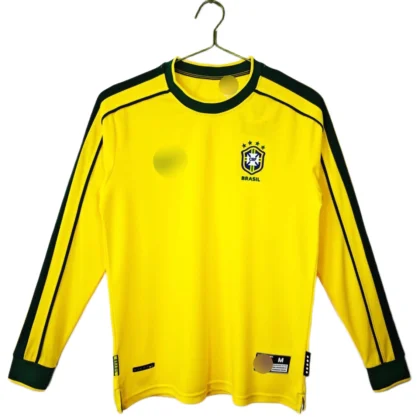 brazil home retro 1998 long sleeve (retro fan version)