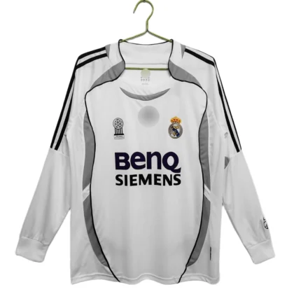 real madrid 2006/07 long sleeve home jersey long sleeve (retro fan version)