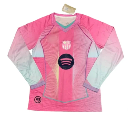 FC Barcelona 2025/26 pink special edition long sleeve (Premium Fan Version)
