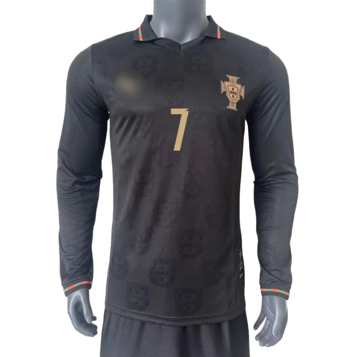 Portugal Eusébio Ronaldo 7 Full Sleeves Player Version Jersey - Image 2