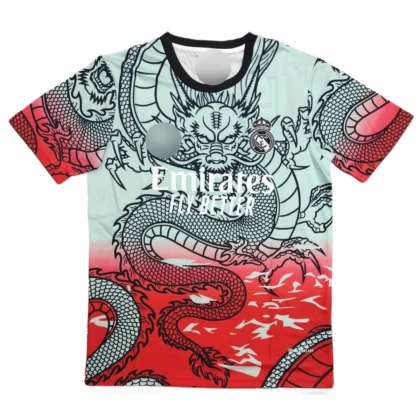 Real Madrid Blue & Red Dragon Special Edition concept Jersey