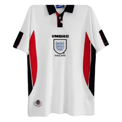 England 1998 white short sleeve Jersey