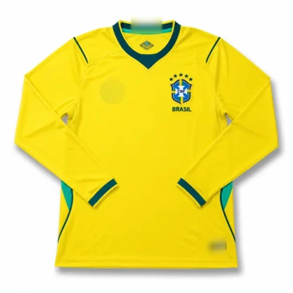Brazil Home Full Sleeves World Cup 2026 Jersey (Premium Fan Version)