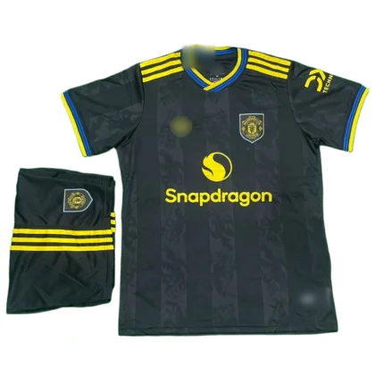 Manchester United Away 2025/26 Jersey (First Quality Set) With Shorts