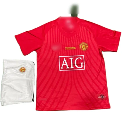 Manchester United Home 2008 Retro (First Quality Set) With Shorts