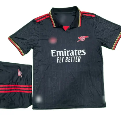 Arsenal Special Edition Black 2025/26 (First Quality Set) With Shorts