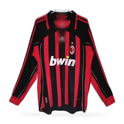 AC Milan 2006/07 Home Full Sleeve Jersey (Retro Fan Version)