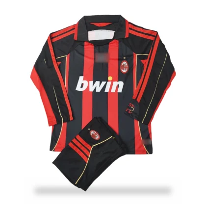 AC Milan 2006/07 Home Retro Long Sleeve (First Quality Set) With Shorts