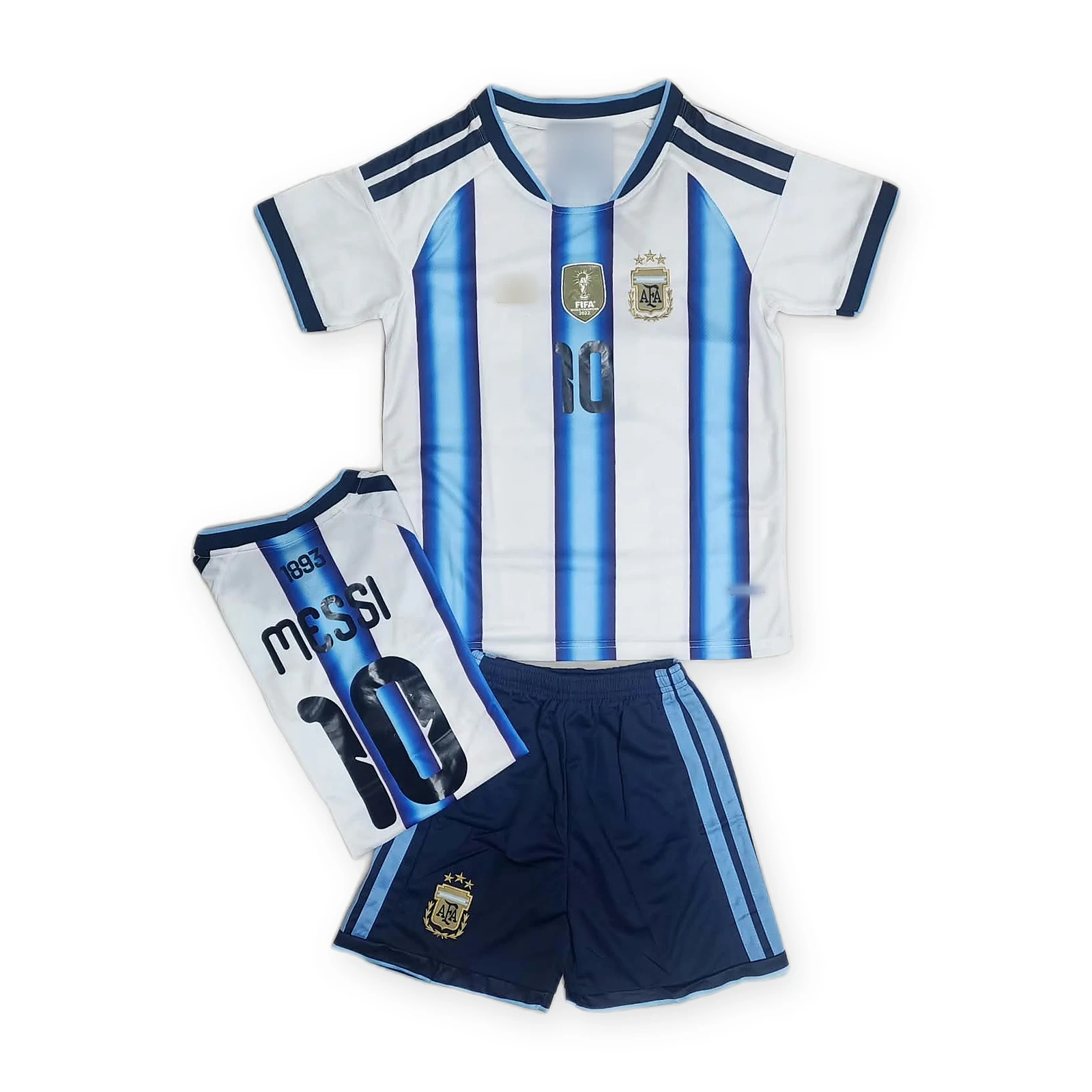 Argentina 2026 Messi Kids Jersey – Argentina Home 2026 World Cup Messi 10 Kids Jersey Set (First Quality Set)
