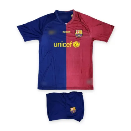 FC Barcelona 2008/09 Home Retro Jersey (First Quality Set) With Shorts