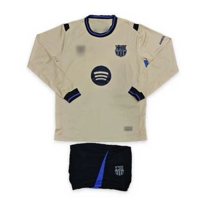 FC Barcelona 2025/26 Away Long Sleeve Jersey Set