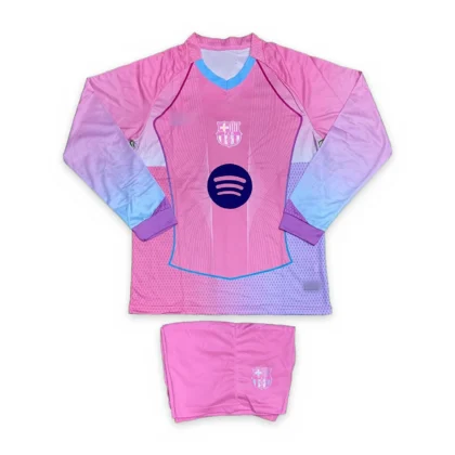 FC Barcelona 2025/26 Pink Special Edition Long Sleeve Jersey Set
