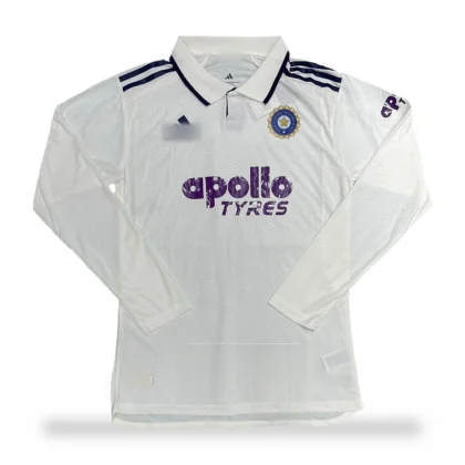 India Test Cricket 2026 White Full Sleeves (Player Version)