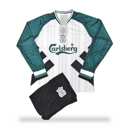 Liverpool 1993/95 Away Retro Long Sleeve (First Quality Set) With Shorts