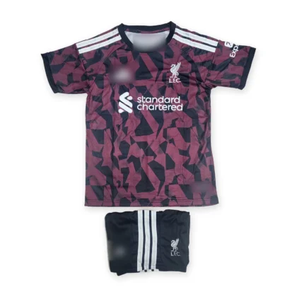 Liverpool 2026/27 Maroon Camo Special Edition Jersey (First Quality Set) With Shorts