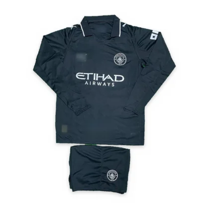 Manchester City 2025/26 Away Long Sleeve Jersey Set