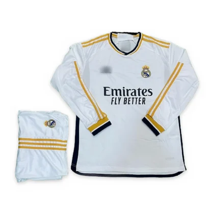 Real Madrid 2023/24 Home Long Sleeve Jersey Set