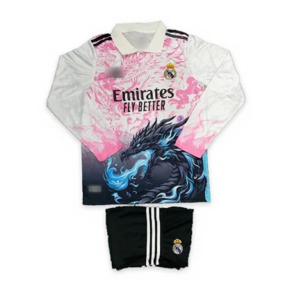 Real Madrid Pink Dragon Special Edition Long Sleeve Jersey Set