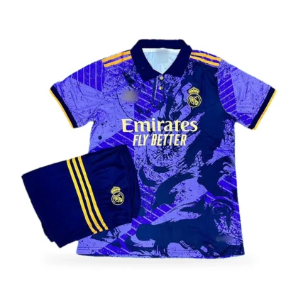 Real Madrid Purple Dragon Special Edition Jersey (First Quality Set) With Shorts
