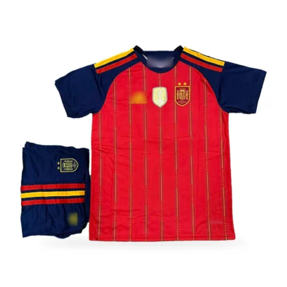 Spain Home World Cup 2026 (First Quality Set) With Shorts with World Cup Winner Badge